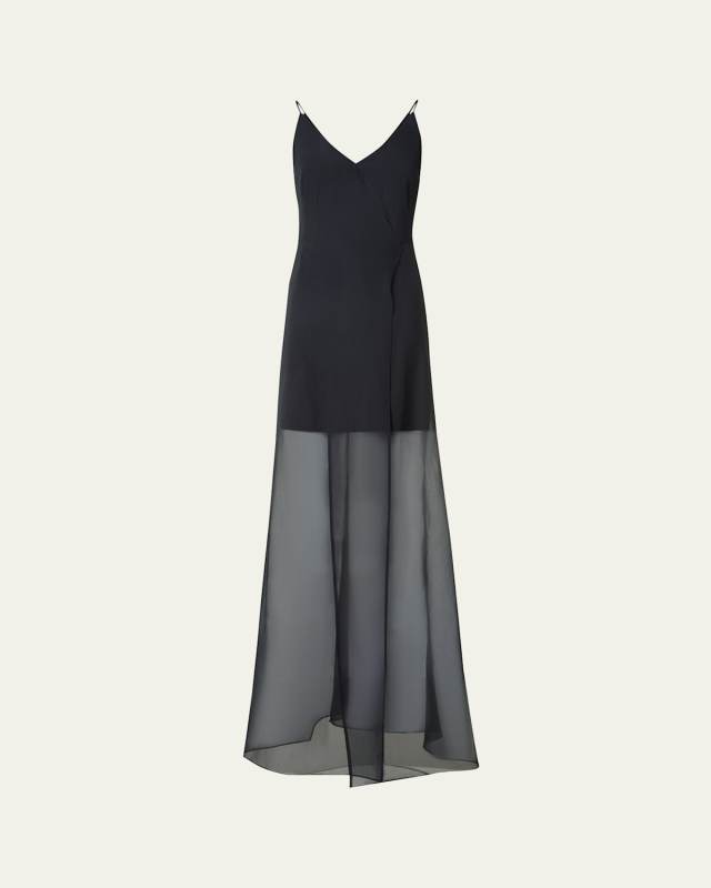 Silk Panama Overlayer Gown